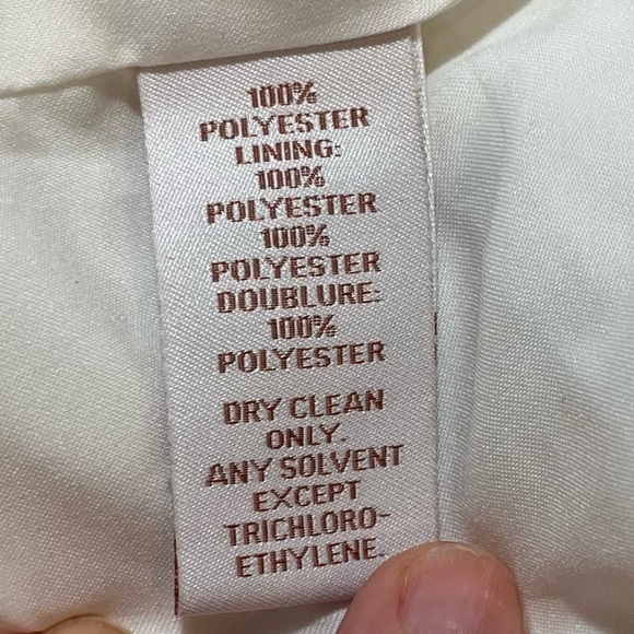 NWT SCRIPTED SAKS FIFTH AVENUE Ivory Romper Peplum Size Large - Picture 11 of 15